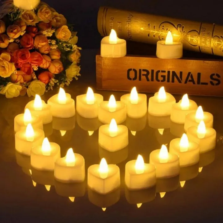 Picture of Artificial fire LED candle Golden 6 piece for home decoration