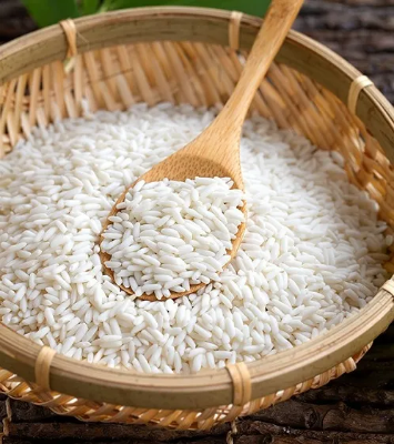 Picture of White Glutinus Rice Sticky (Bin) Rice White Binny Rice 1 Kg