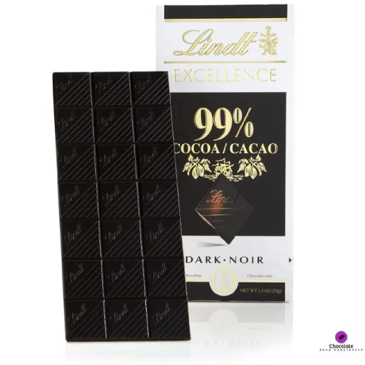Picture of Lindt Excellence 99% Coco Dark Chocolate -50gm