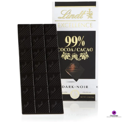 Picture of Lindt Excellence 99% Coco Dark Chocolate -50gm