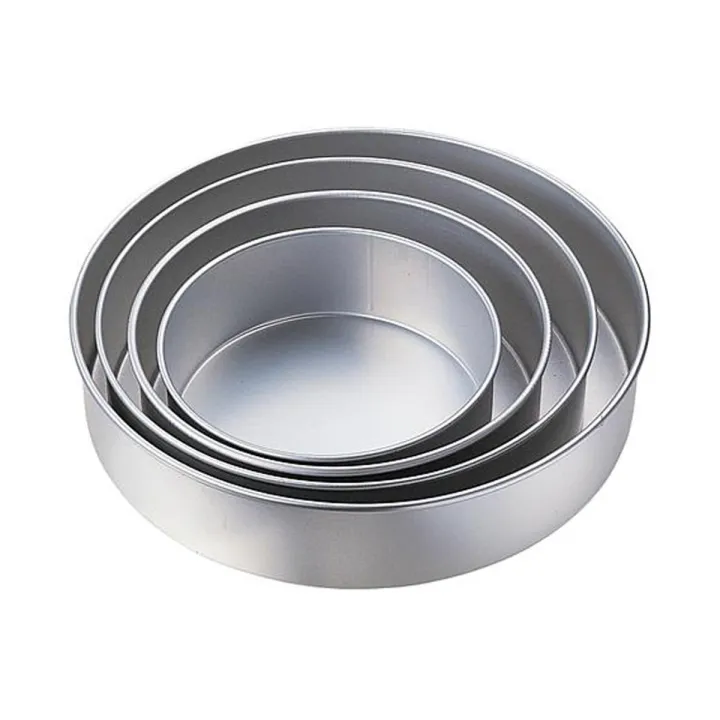 Picture of 4Pcs Round shape Cake Mold,Aluminum Round cake mold 4pis set,Make Cake,Pudding And More,Oven Proof Cake Pan Set.