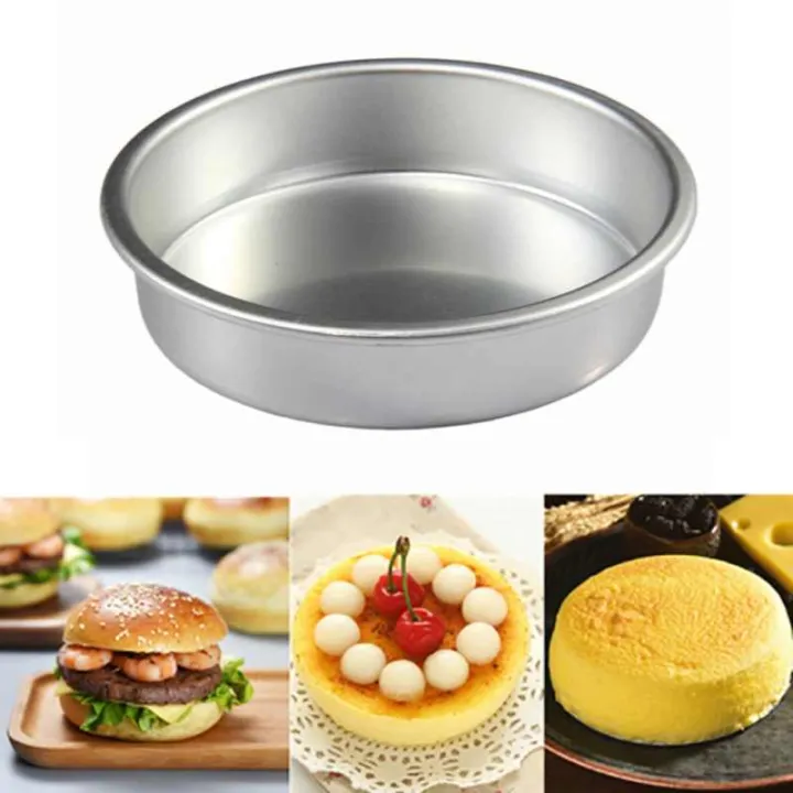 Picture of 4Pcs Round shape Cake Mold,Aluminum Round cake mold 4pis set,Make Cake,Pudding And More,Oven Proof Cake Pan Set.