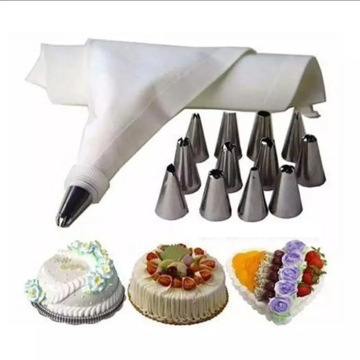 Picture of 15 Pieces Cake Decorating Set Frosting Icing Piping Bag