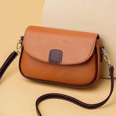Buy  PU Leather Crossbody Hand Bag For Women - Orange  at Best Prices in Bangladesh