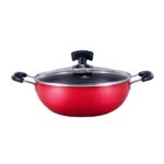 Buy Noah Non-Stick Karai With Glass Lid - 30.5cmat Online best price in Bangladesh