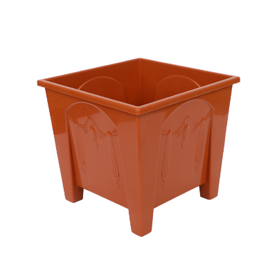Buy Square Flower Tub 8" Sandal Wood (4L)-TEL for Gardening in balcony, roof or indoor space for adding a touch of greenery to your home or office at Best Price In Bangladesh	