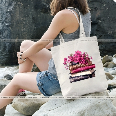 Buy Premium Tote Bag with Zipper Canvas Tote Bag for Women Trendy Shopping Bag / College Bag / University Bag Tote Bag, Canvas Bag with Zipper White , Black at Best Price In Bangladesh