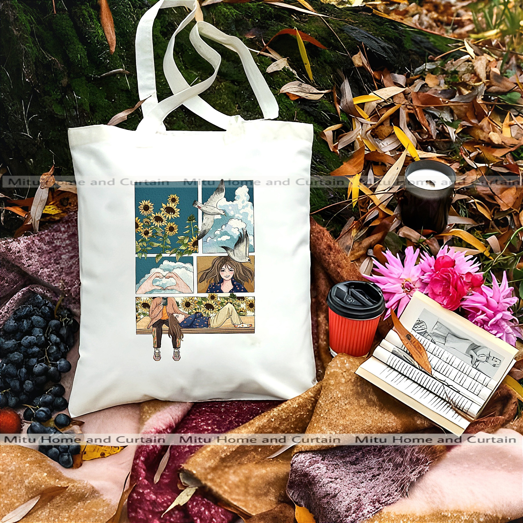 Buy Premium Tote Bag with Zipper Canvas Tote Bag for Women Trendy Shopping Bag / College Bag / University Bag Tote Bag, Canvas Bag with Zipper White , Black at Best Price In Bangladesh