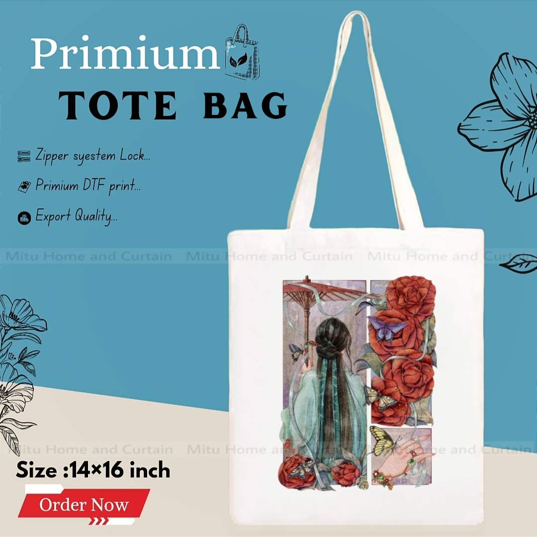 Buy Premium Tote Bag with Zipper Canvas Tote Bag for Women Trendy Shopping Bag / College Bag / University Bag Tote Bag, Canvas Bag with Zipper White , Black at Best Price In Bangladesh