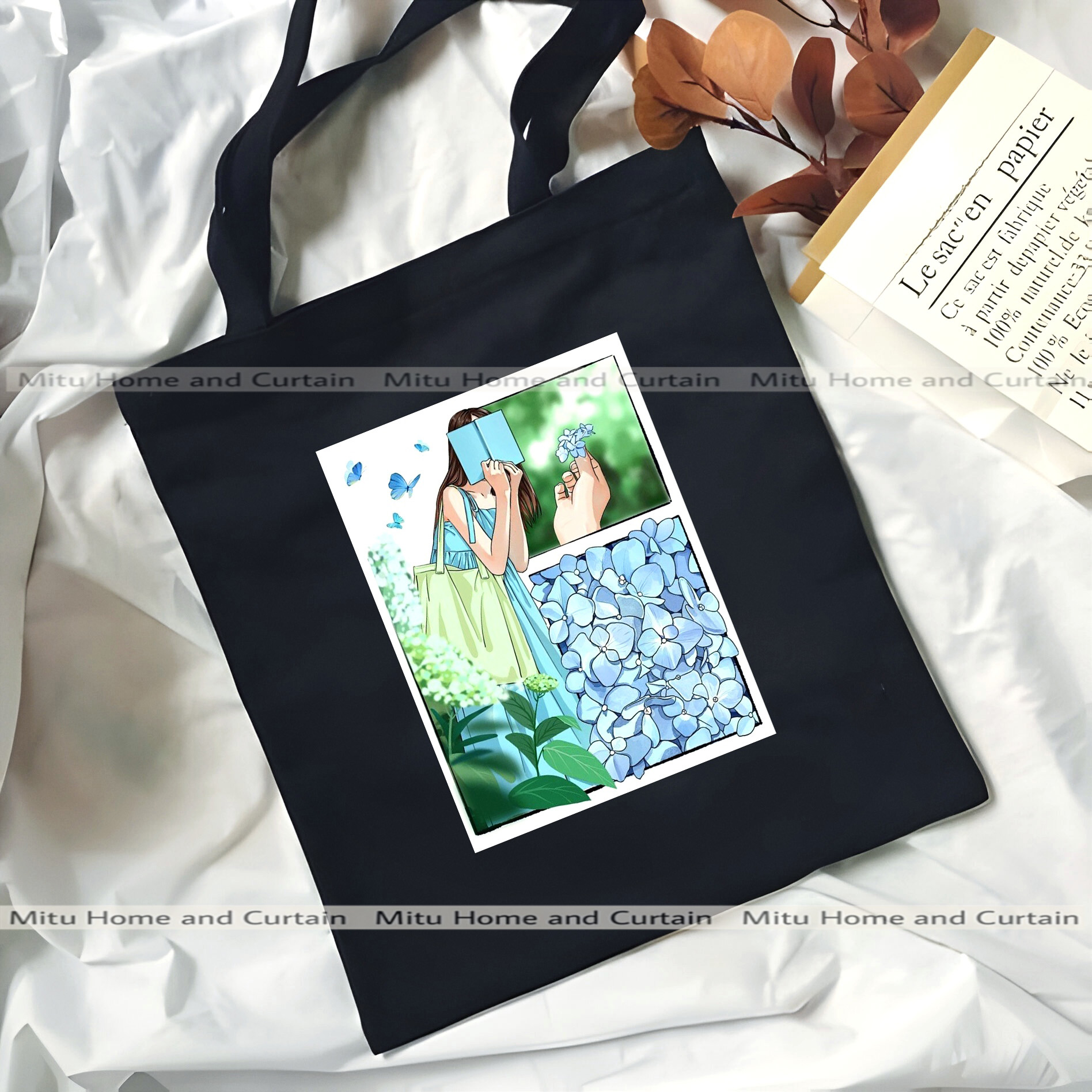 Buy Premium Tote Bag with Zipper Canvas Tote Bag for Women Trendy Shopping Bag / College Bag / University Bag Tote Bag, Canvas Bag with Zipper White , Black at Best Price In Bangladesh