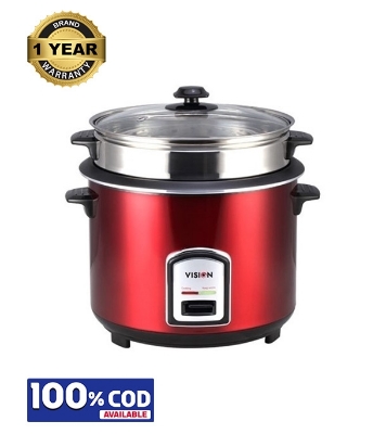 Picture of Vision 3.0 Liter Rice Cooker REL-50-05 SS Red (Double Pot) 
