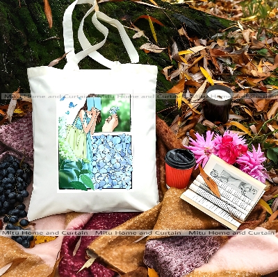 Buy Premium Tote Bag with Zipper Canvas Tote Bag for Women Trendy Shopping Bag / College Bag / University Bag Tote Bag, Canvas Bag with Zipper White , Black at Best Price In Bangladesh