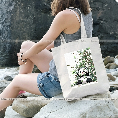 Buy Premium Tote Bag with Zipper Canvas Tote Bag for Women Trendy Shopping Bag / College Bag / University Bag Tote Bag, Canvas Bag with Zipper White , Black at Best Price In Bangladesh
