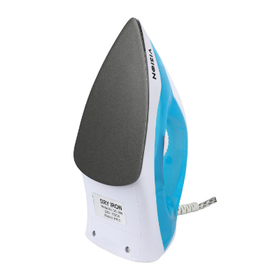 Vision Light Weight Electric Iron 1000W with Overheat Protection VIS-DEI-009 Blue at Best Price in Bangladesh