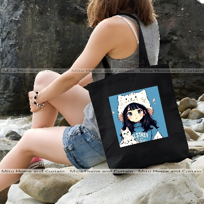 Buy Premium Tote Bag with Zipper Canvas Tote Bag for Women Trendy Shopping Bag / College Bag / University Bag Tote Bag, Canvas Bag with Zipper White , Black at Best Price In Bangladesh