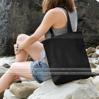 Buy Premium Tote Bag with Zipper Canvas Tote Bag for Women Trendy Shopping Bag / College Bag / University Bag Tote Bag, Canvas Bag with Zipper White , Black at Best Price In Bangladesh