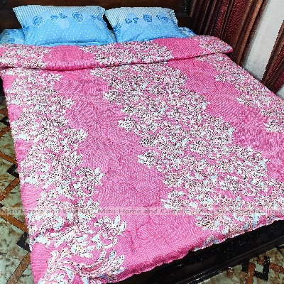 Buy Comforter for Winter King size Exclusive Comforter with Mix Cotton fabric (2.2-2.5Kg) 84*90 inch European cube style (1pcs Box) White , Red , Pink , Blue at Best Price In Bangladesh