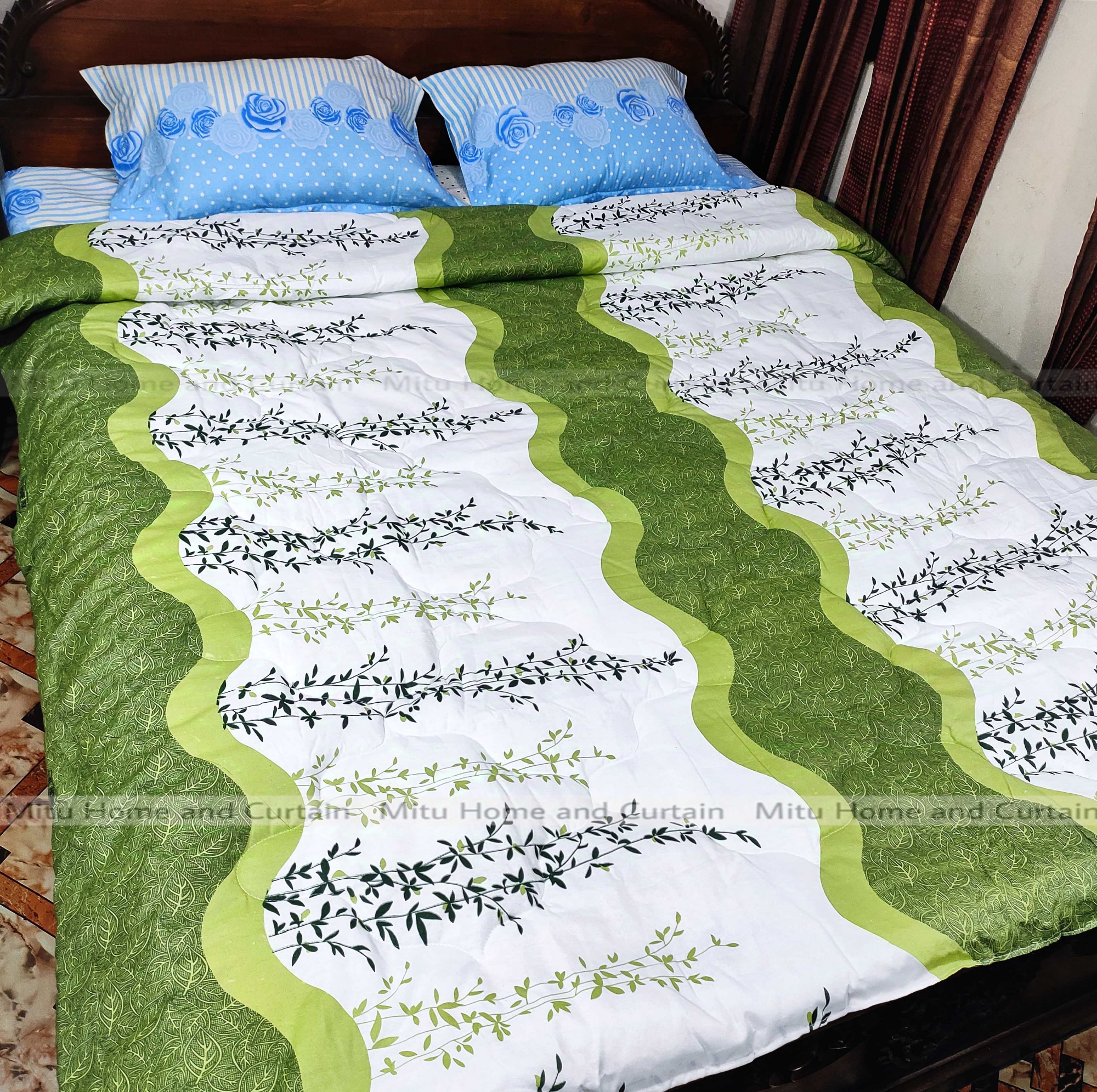 Buy Comforter for Winter King size Exclusive Comforter with Full Cotton fabric (2.6-3kg) 84*90 inch European cube style (1pcs Box) White , Red , Pink , Blue at Best Price In Bangladesh