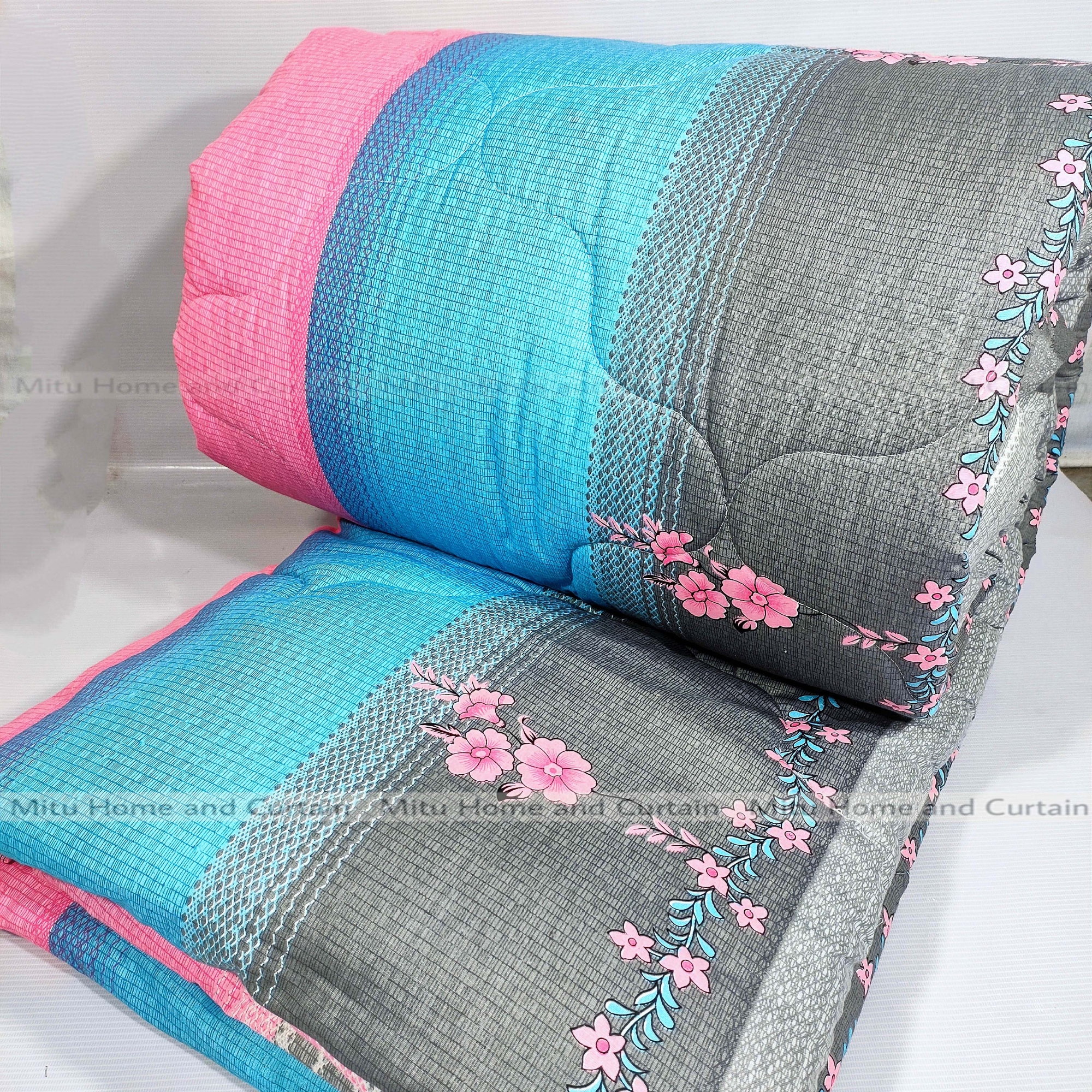 Buy Comforter for Winter King size Exclusive Comforter with Full Cotton fabric (2.6-3kg) 84*90 inch European cube style (1pcs Box) White , Red , Pink , Blue at Best Price In Bangladesh