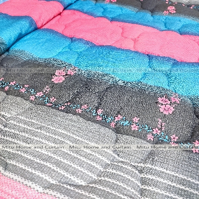 Buy Comforter for Winter King size Exclusive Comforter with Full Cotton fabric (2.6-3kg) 84*90 inch European cube style (1pcs Box) White , Red , Pink , Blue at Best Price In Bangladesh