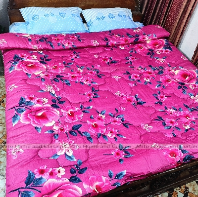 Buy Comforter for Winter King size Exclusive Comforter with Primium twill cotton fabric (3kg+) 84*90 inch European cube style (1pcs Box) White , Red , Pink , Blue at Best Price In Bangladesh