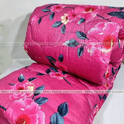 Buy Comforter for Winter King size Exclusive Comforter with Primium twill cotton fabric (3kg+) 84*90 inch European cube style (1pcs Box) White , Red , Pink , Blue at Best Price In Bangladesh