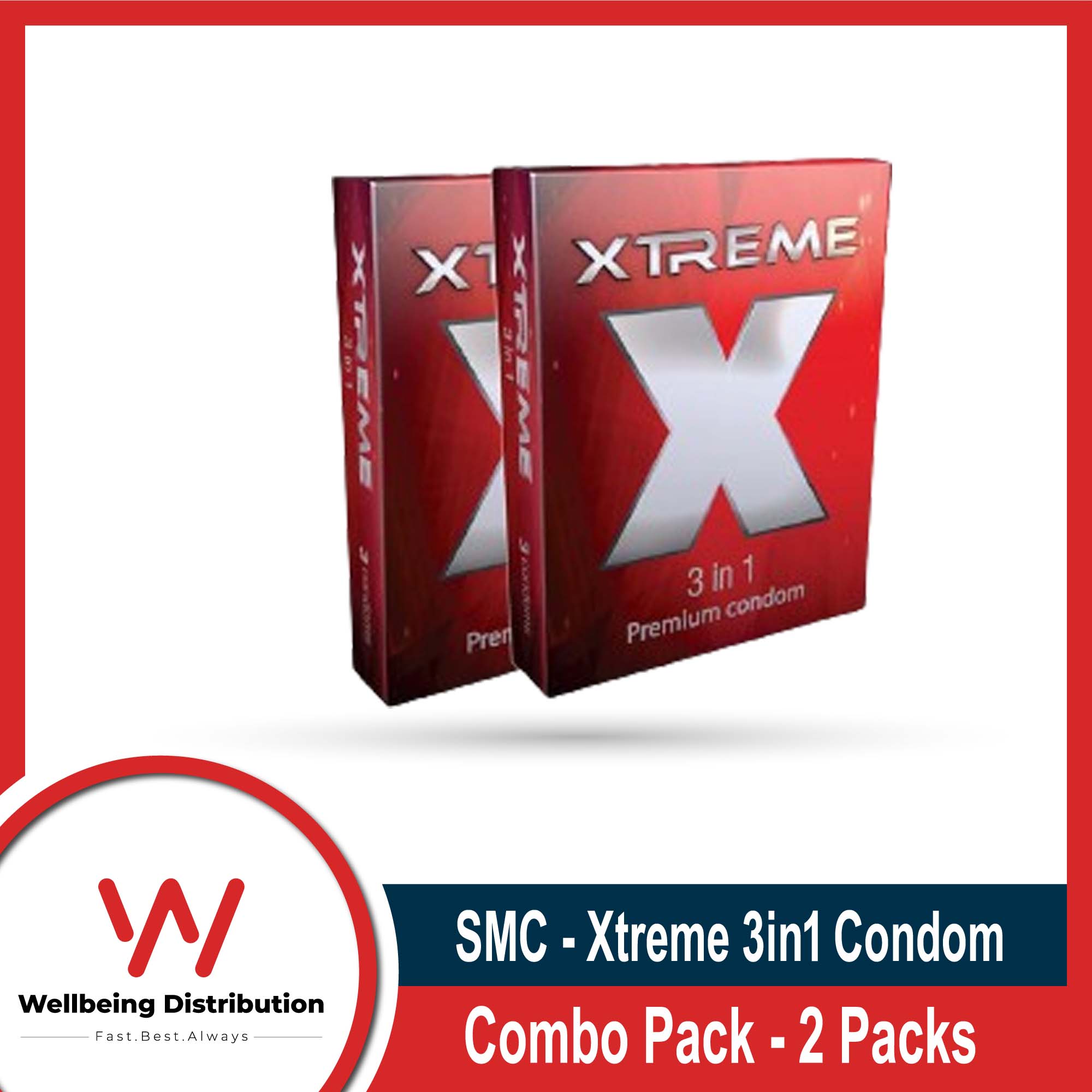 Picture of SMC - Xtreme - 3in1 Condom - Combo Pack - 2 Packs