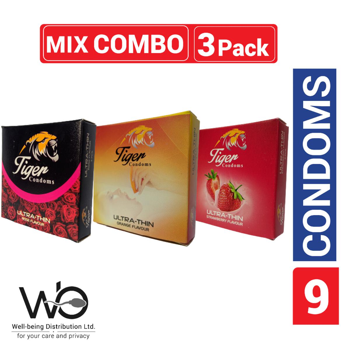 Picture of Tiger Ultra Thin Condom Mix - 9pcs Condom
