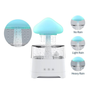 Buy 5 IN 1 Bluetooth Speaker Rain Cloud Humidifier, Switchable 7 Colors, 450ml Capacity Super Quiet, Intelligent Anti-Dry Function  at Best Price In Bangladesh