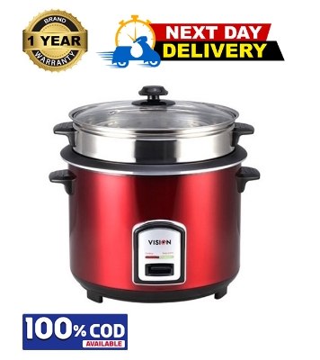Buy VISION Rice Cooker 3.0 Ltr 100 SS Red Online	