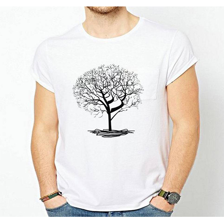 Buy Stylish Half Sleeve Jersey Fabrics T-Shirt For Men at Best in Bangladesh