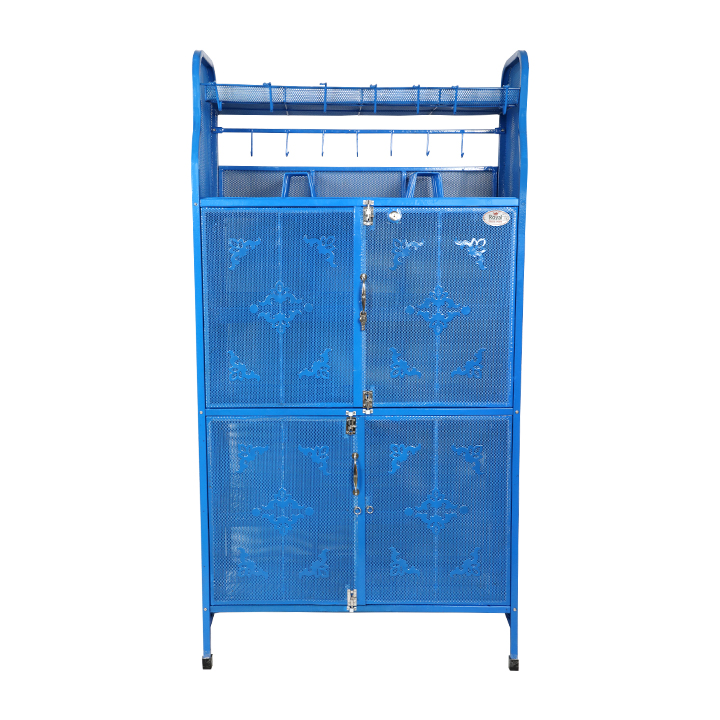 Buy Royal Kitchen Shelf Classic 4 Door Blue at Best Price In Bangladesh