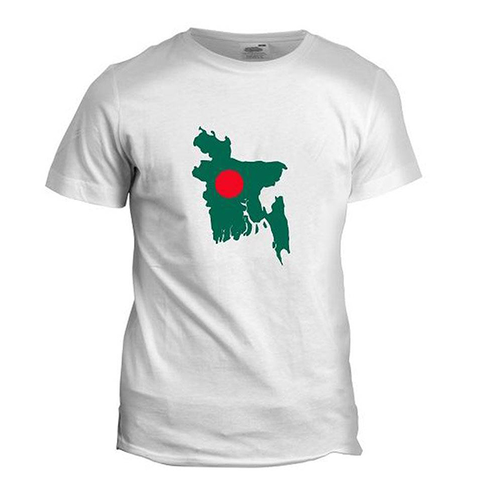 Buy Bangladesh Map Jersey Fabrics T-Shirt For Men at Best in Bangladesh