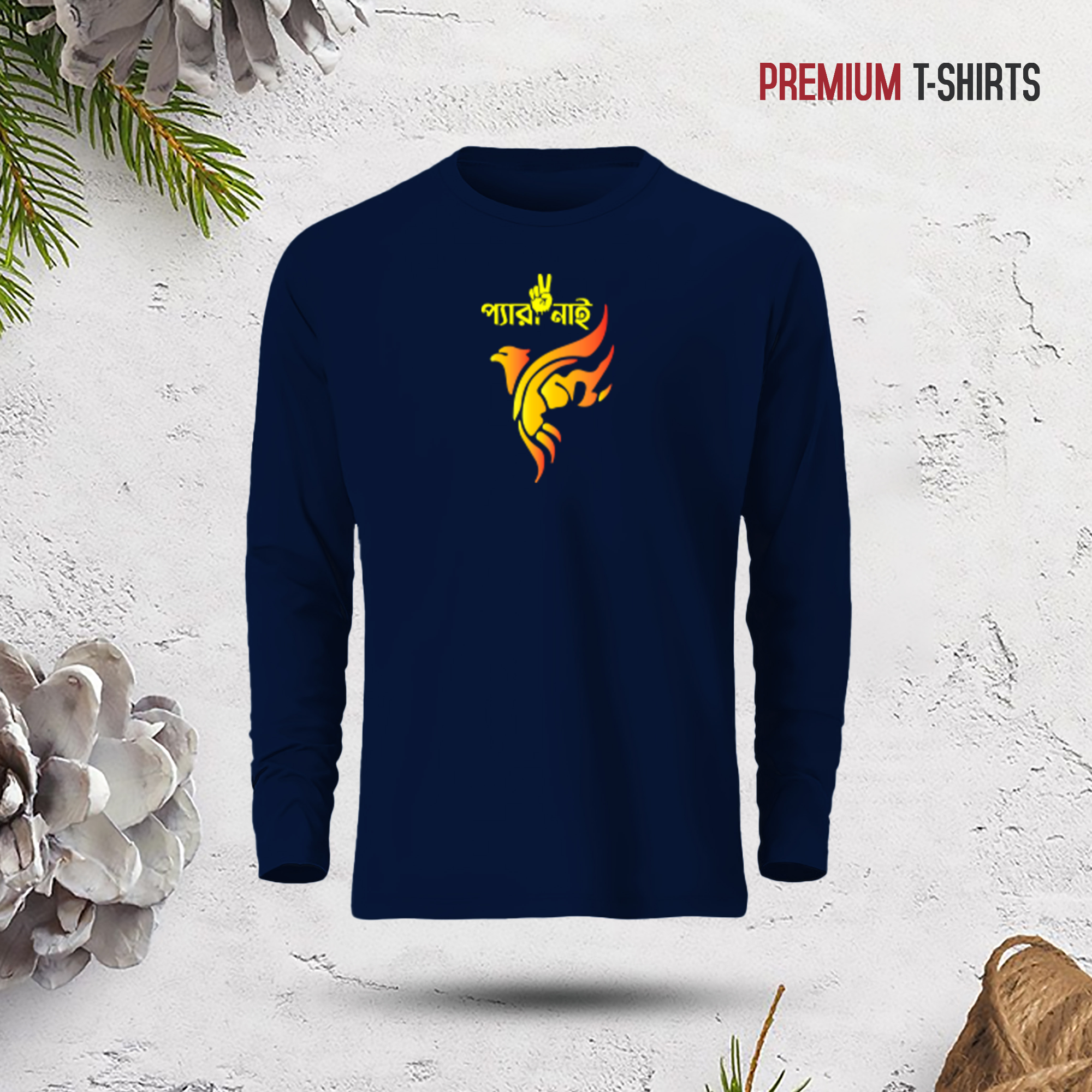 Buy  Men's Full Sleeve (Pera nai) T-Shirt at Best in Bangladesh