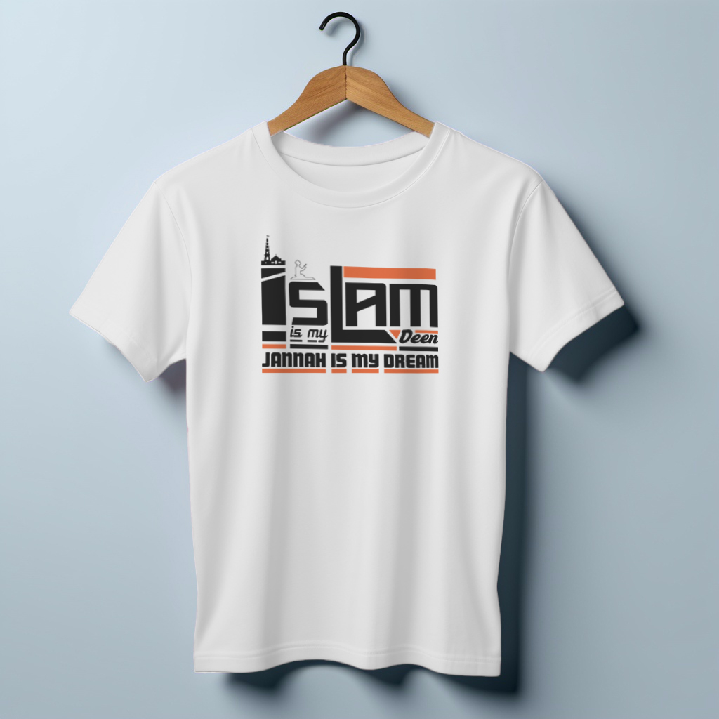  Jersey Fabrics Islam is my Deen T-Shirt 