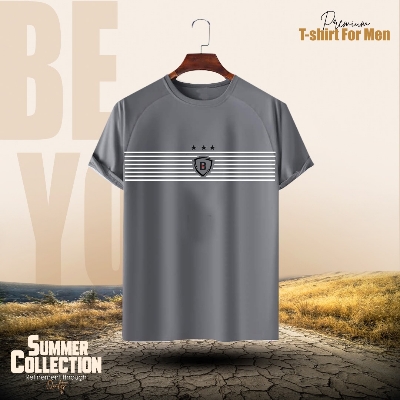 Buy Stylish Comfortable sports T-Shirt (Ash) at Best in Bangladesh