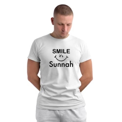 Buy  Islamic T-Shirt 'Smile It's Sunnah at Best in Bangladesh