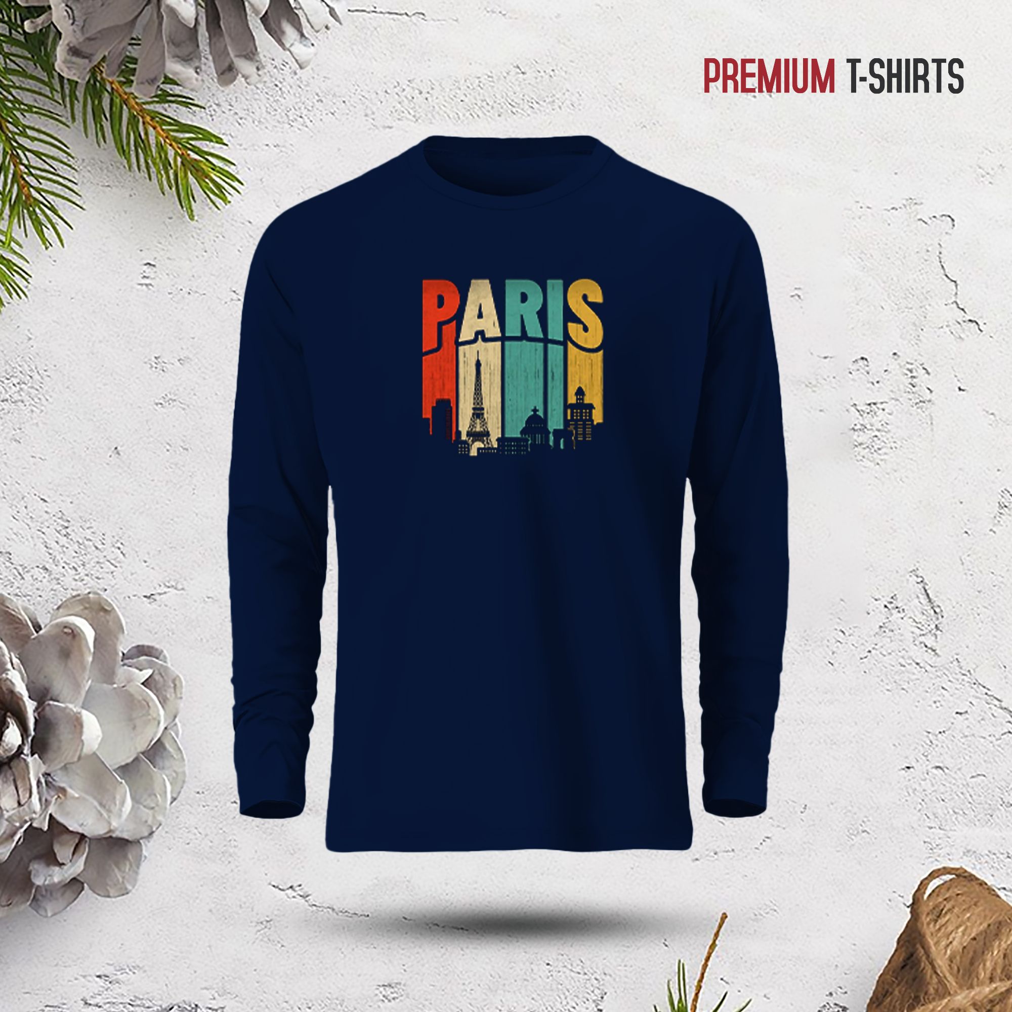 Buy Men's Full Sleeve (Paris) T-Shirt at Best in Bangladesh