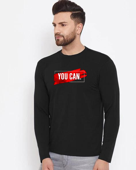 Buy Men's Full Sleeve (You Can) T-Shirt at Best in Bangladesh
