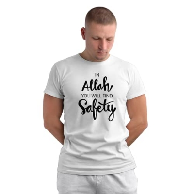Buy  Islamic T-Shirt 'In Allah You Will Find Safety  at Best in Bangladesh