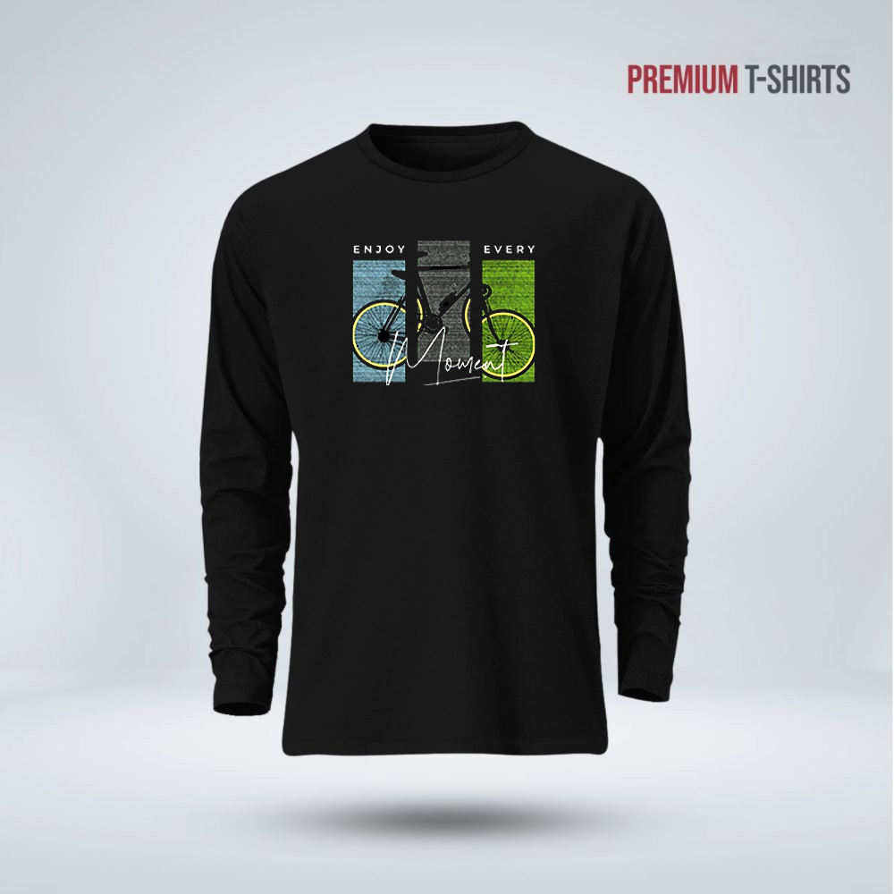 Buy  Men's Full Sleeve (Enjoy Moment) T-Shirt at Best in Bangladesh
