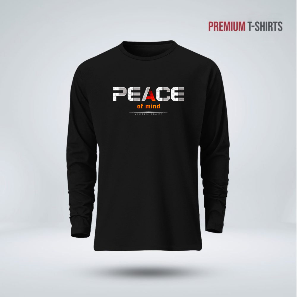 Buy  Men's Full Sleeve (Peace of Mind) T-Shirt   at Best in Bangladesh