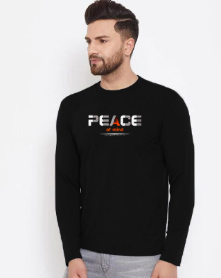Buy  Men's Full Sleeve (Peace of Mind) T-Shirt   at Best in Bangladesh