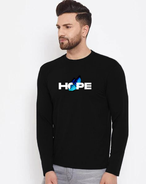 Buy Men's Full Sleeve (Hope) T-Shirt at Best in Bangladesh