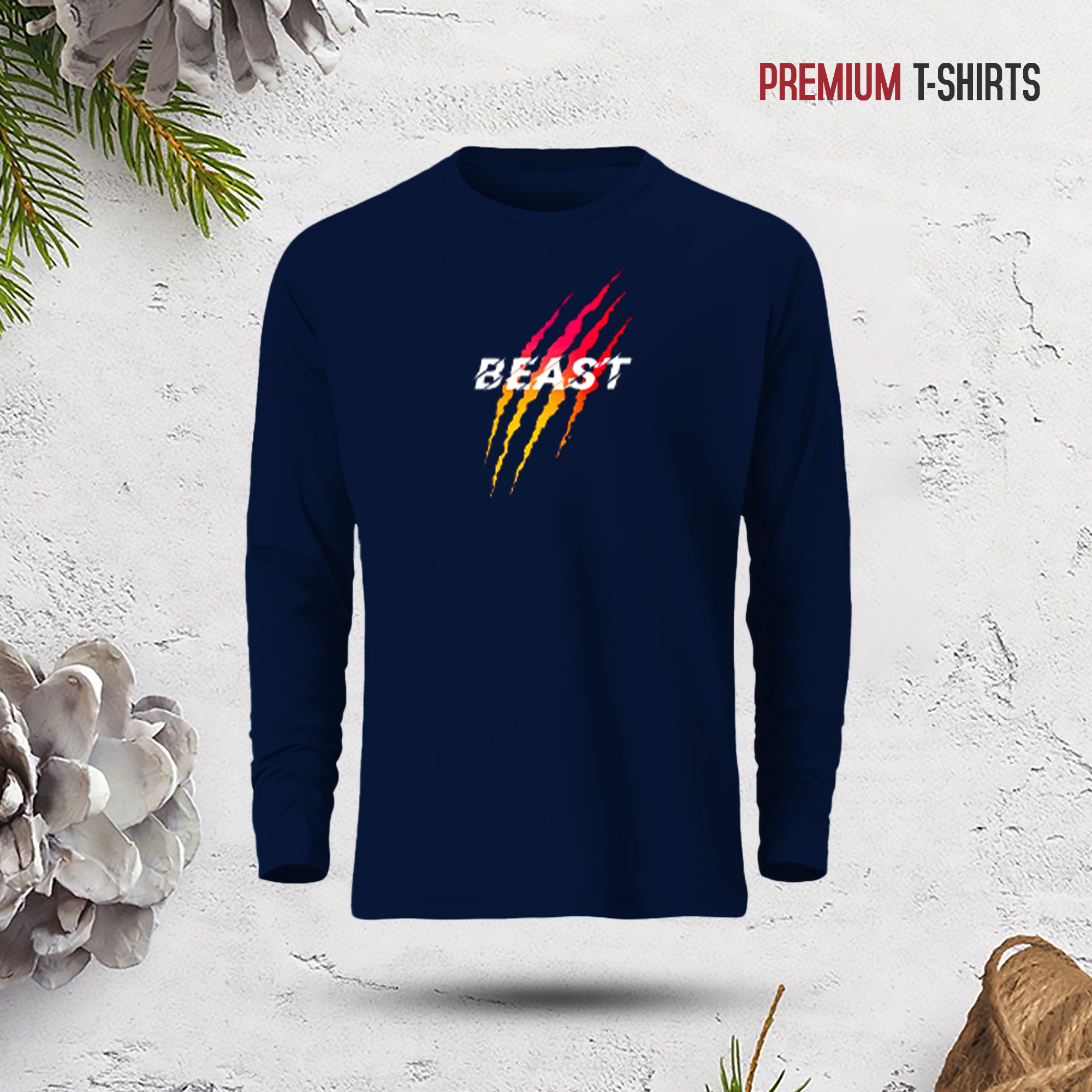 Buy Men's Full Sleeve (Beast) T-Shirt at Best in Bangladesh