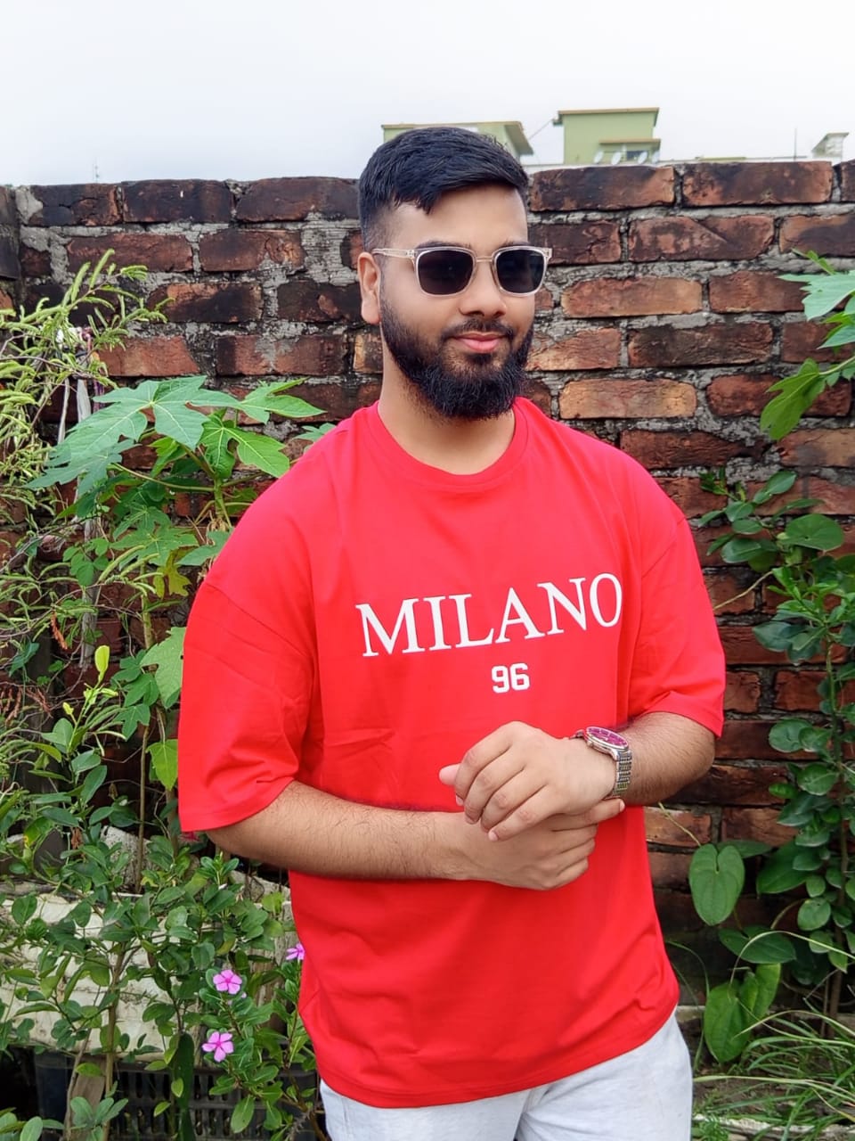 Buy Men's Stylish Drop Shoulder- Milano Red  at Best in Bangladesh