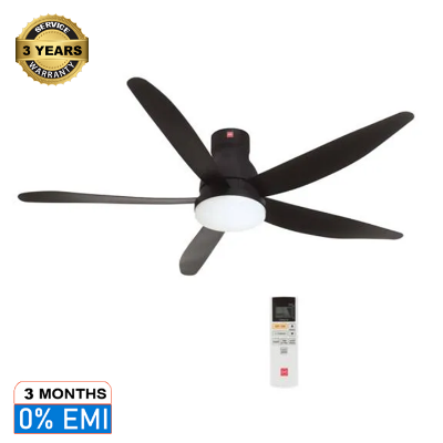 Buy KDK 5-Blades Remote Control Ceiling Fan with LED Light (150cm) U60FW- Black at Best Price In Bangladesh