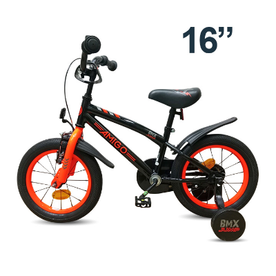Buy EU Standard Premium Quality 16" Boys & Girls JUMP Bicycle Black & Orange Online at Best Price in Bangladesh