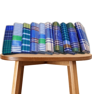 Buy Zakat Lungi Multi Color Cotton Check for Men's, Combo of 10 pcs at Best Price in Bangladesh