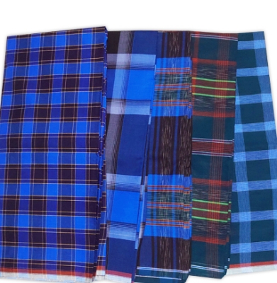 Buy Zakat Lungi Multi Color Cotton Check for Men's, Combo of 10 pcs at Best Price in Bangladesh